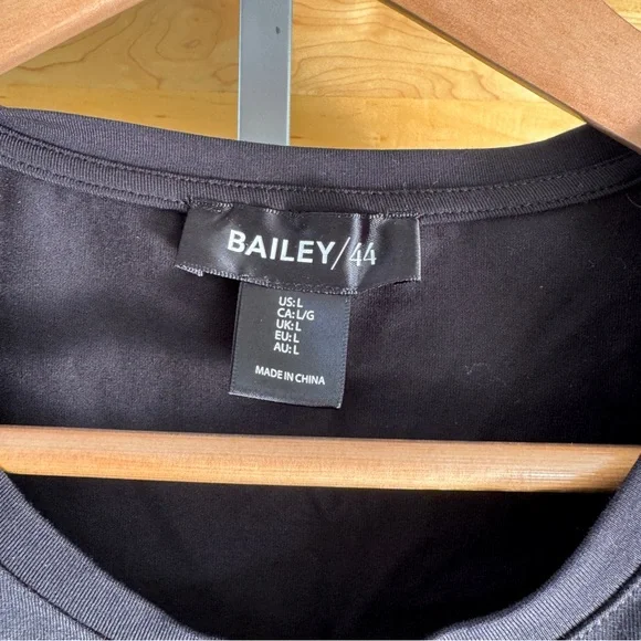 Bailey 44 Black Ruffle Sleeve Blouse - Picture 2 of 6